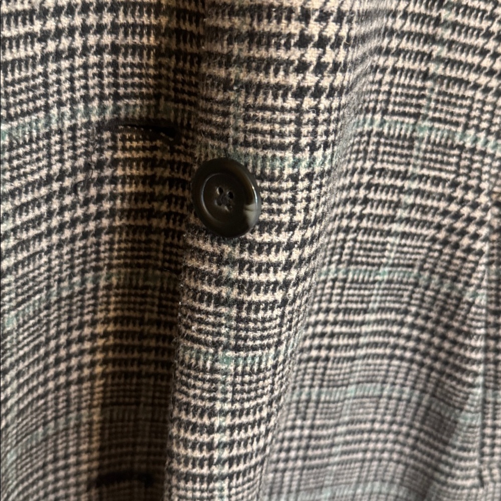 Abercrombie & Fitch Gray Plaid Trench Coat - Picture 4 of 13
